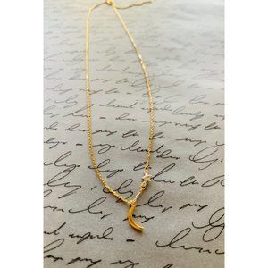 Celestial Star & Moon Necklace - 14k Gold NWOT